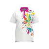 Ocean Sunset Waves Polo White