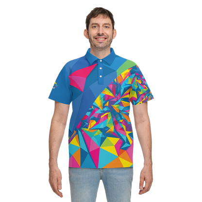 Prism Divide Polo - Lifestyle model golf streetwear luxury