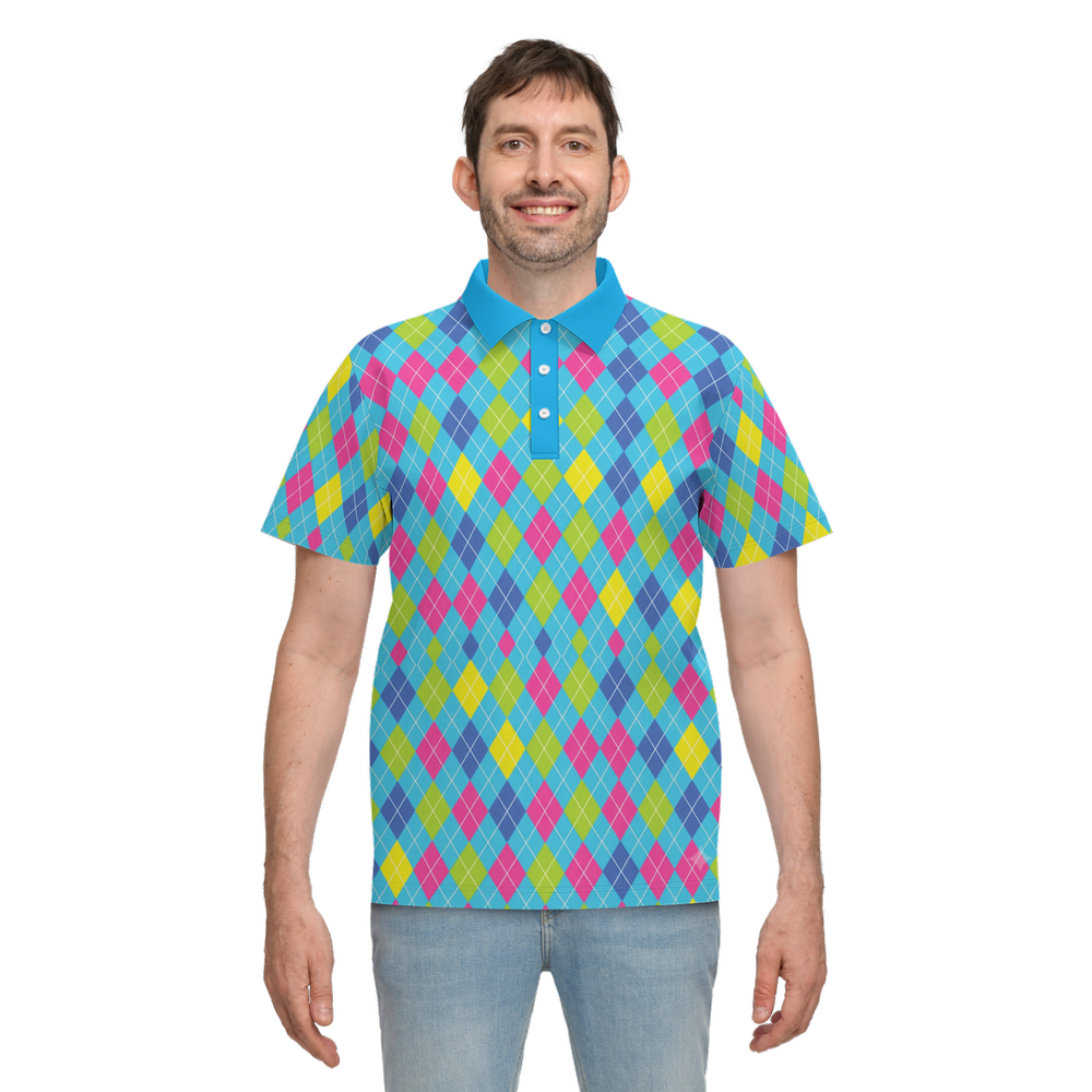 Cyber Cyan Wave Polo
