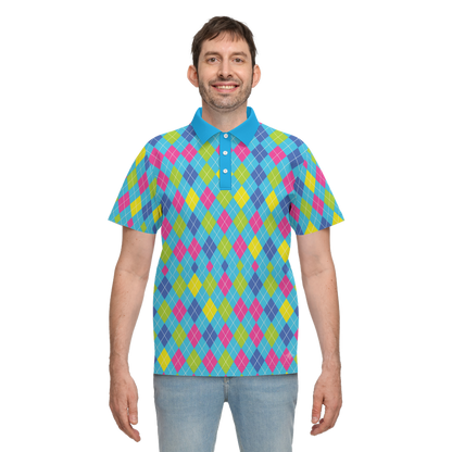 Cyber Cyan Wave Polo