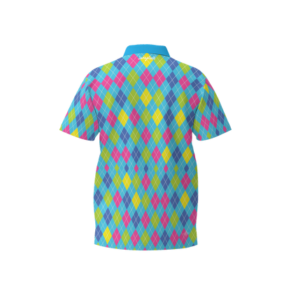 Cyber Cyan Wave Polo