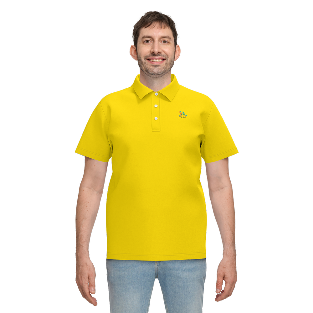 Pin Flag Yellow Performance Polo
