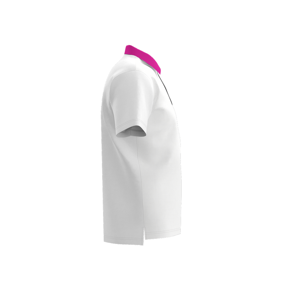 Ocean Sunset Waves Polo White