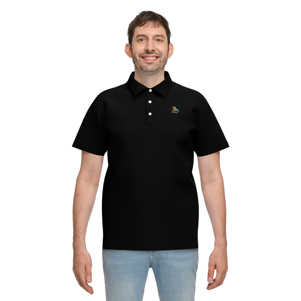 Black Tee Performance Polo