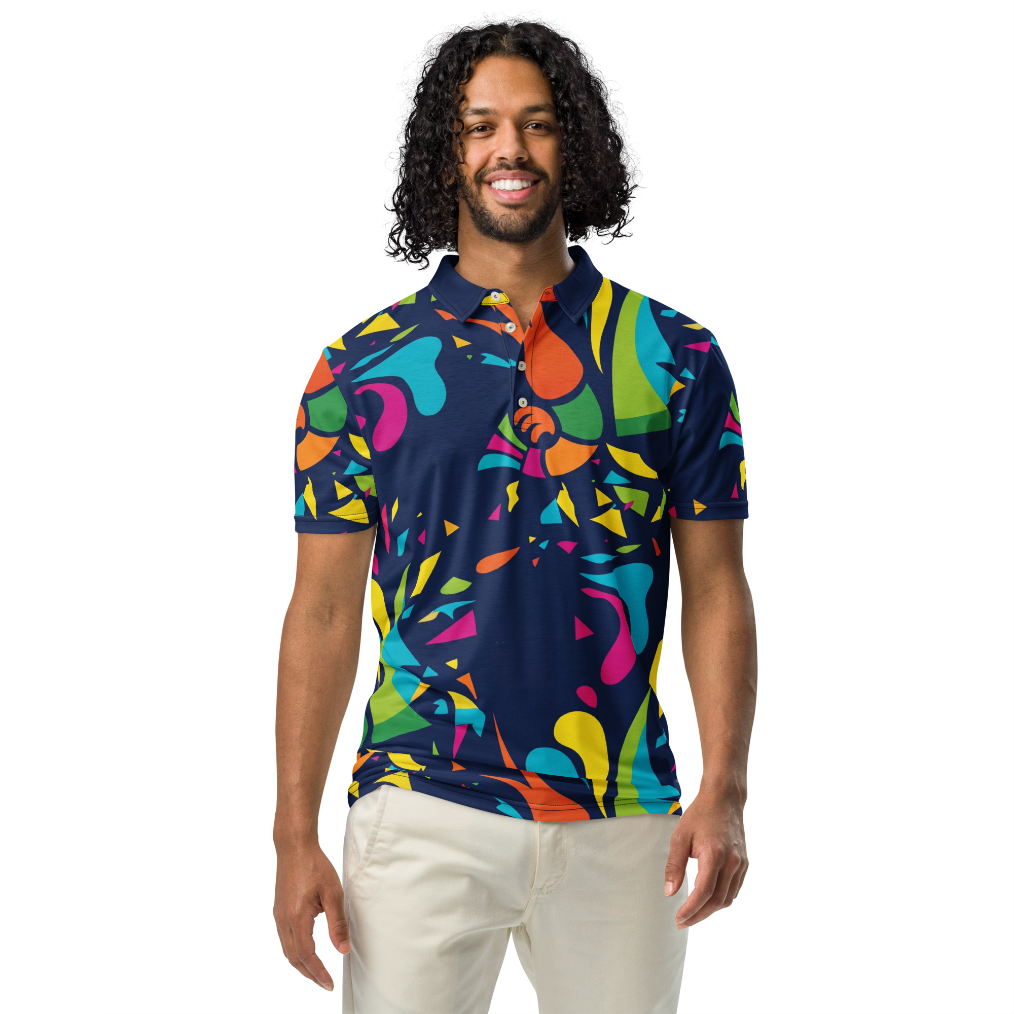 Ocean Sunset Waves Polo
