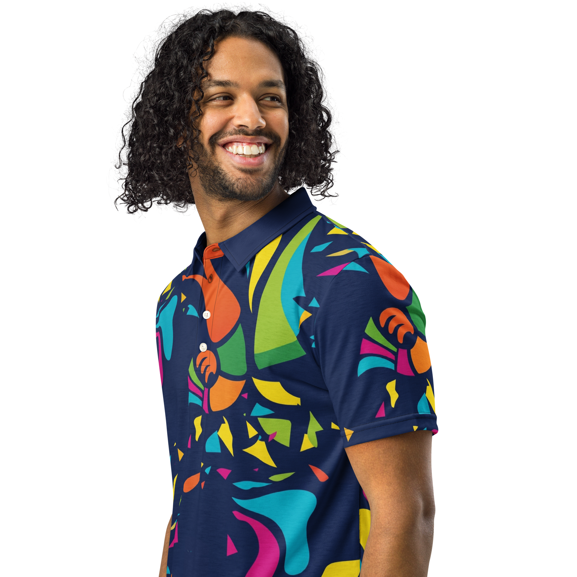 Ocean Sunset Waves Polo