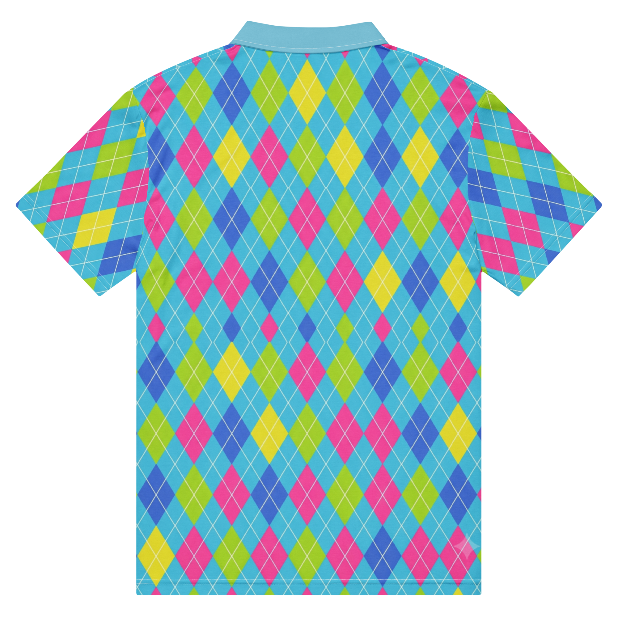 Cyber Cyan Wave Polo