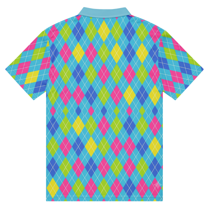 Cyber Cyan Wave Polo