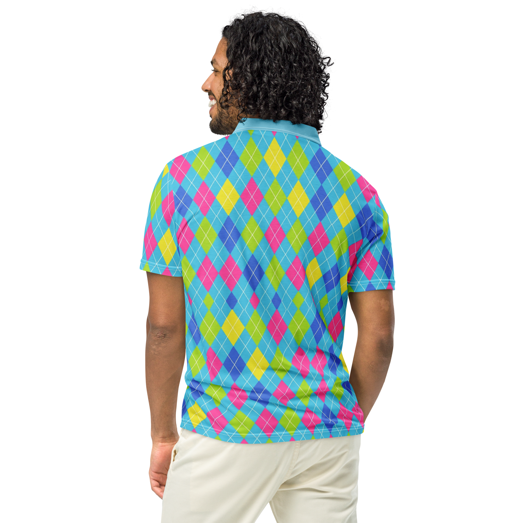 Cyber Cyan Wave Polo