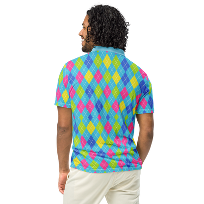 Cyber Cyan Wave Polo