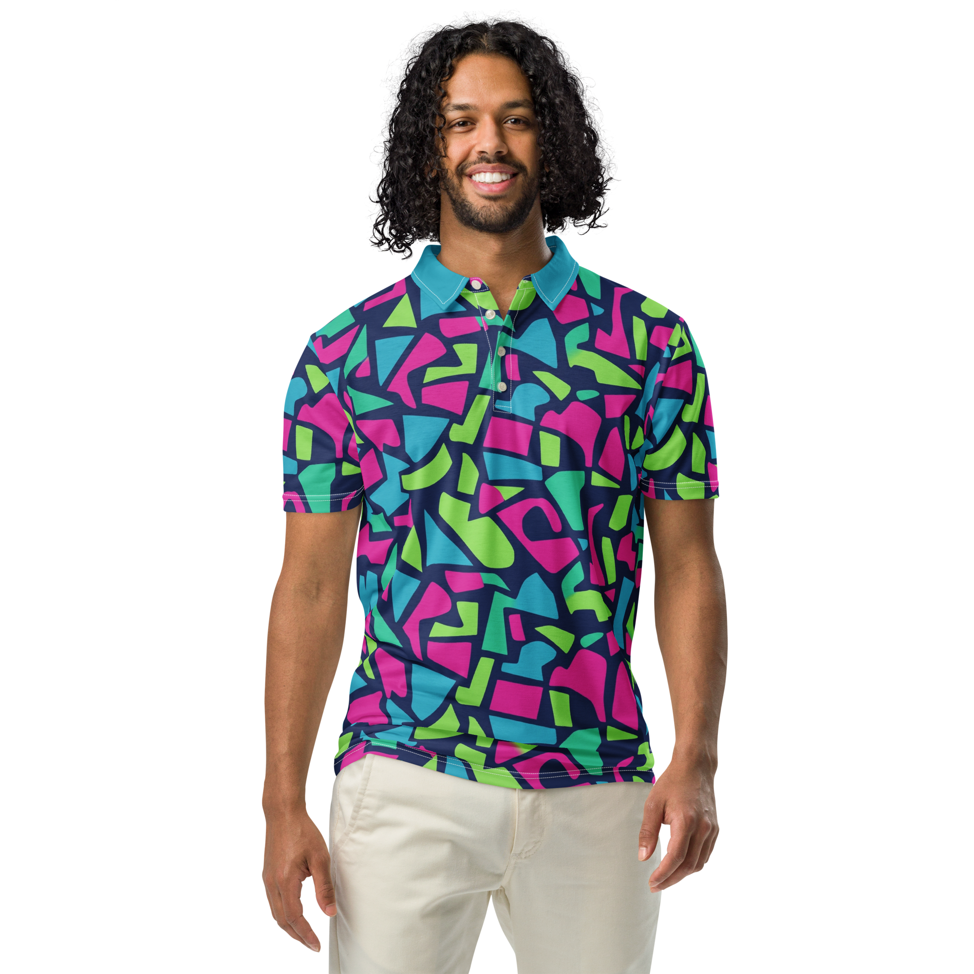 Midnight Tropical Polo