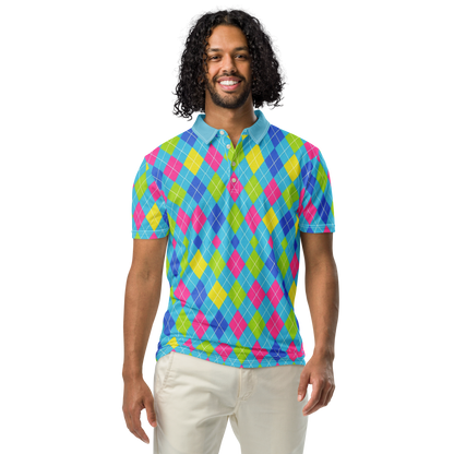 Cyber Cyan Wave Polo
