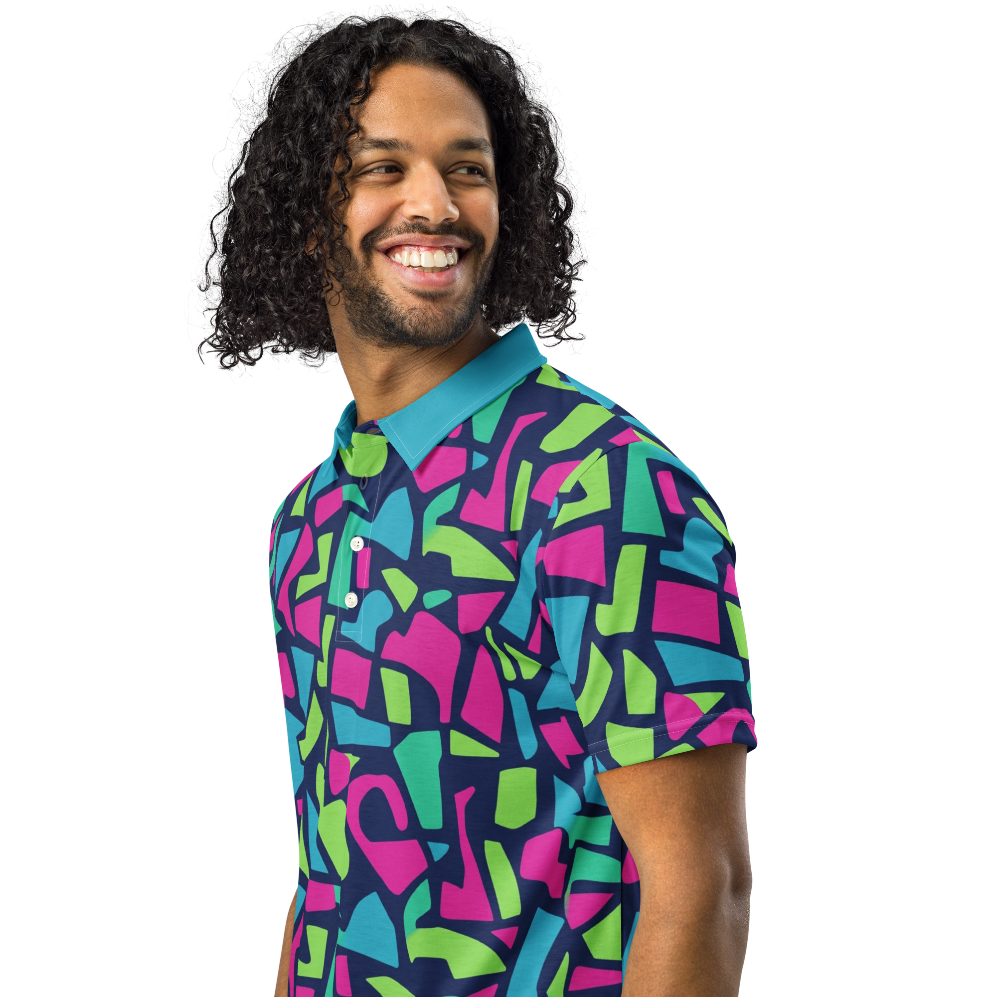 Midnight Tropical Polo