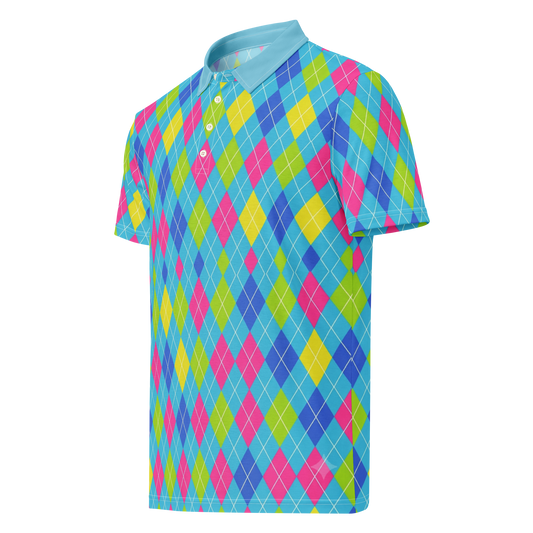 Cyber Cyan Wave Polo