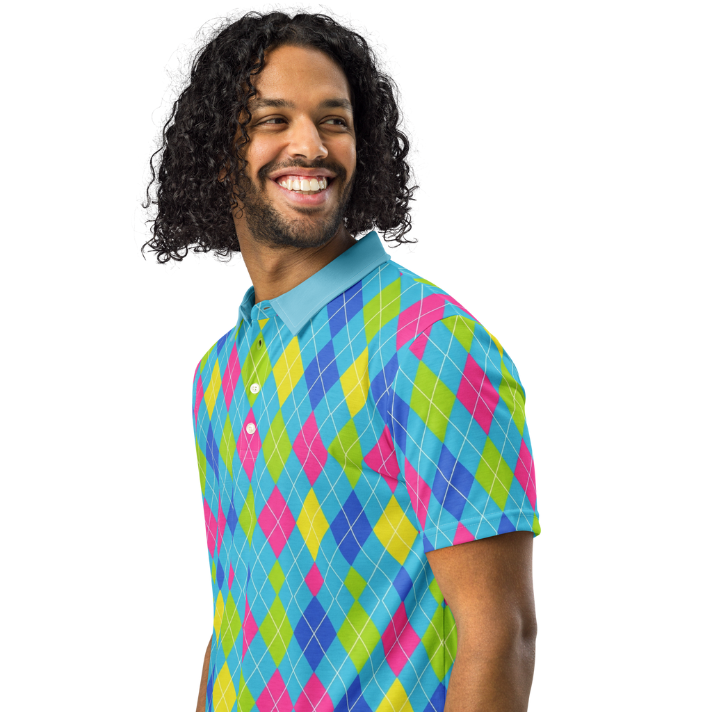 Cyber Cyan Wave Polo