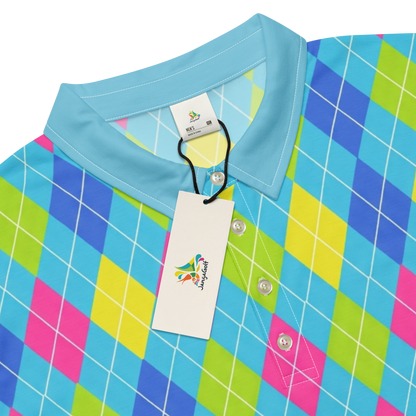 Cyber Cyan Wave Polo