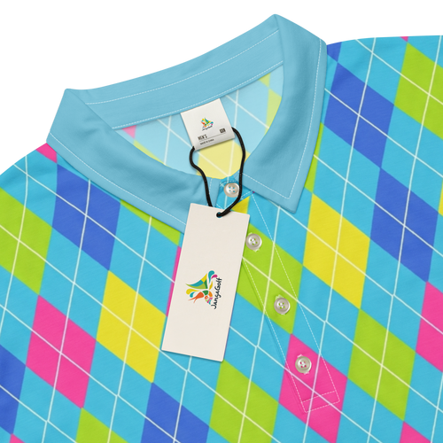 Cyber Cyan Wave Polo