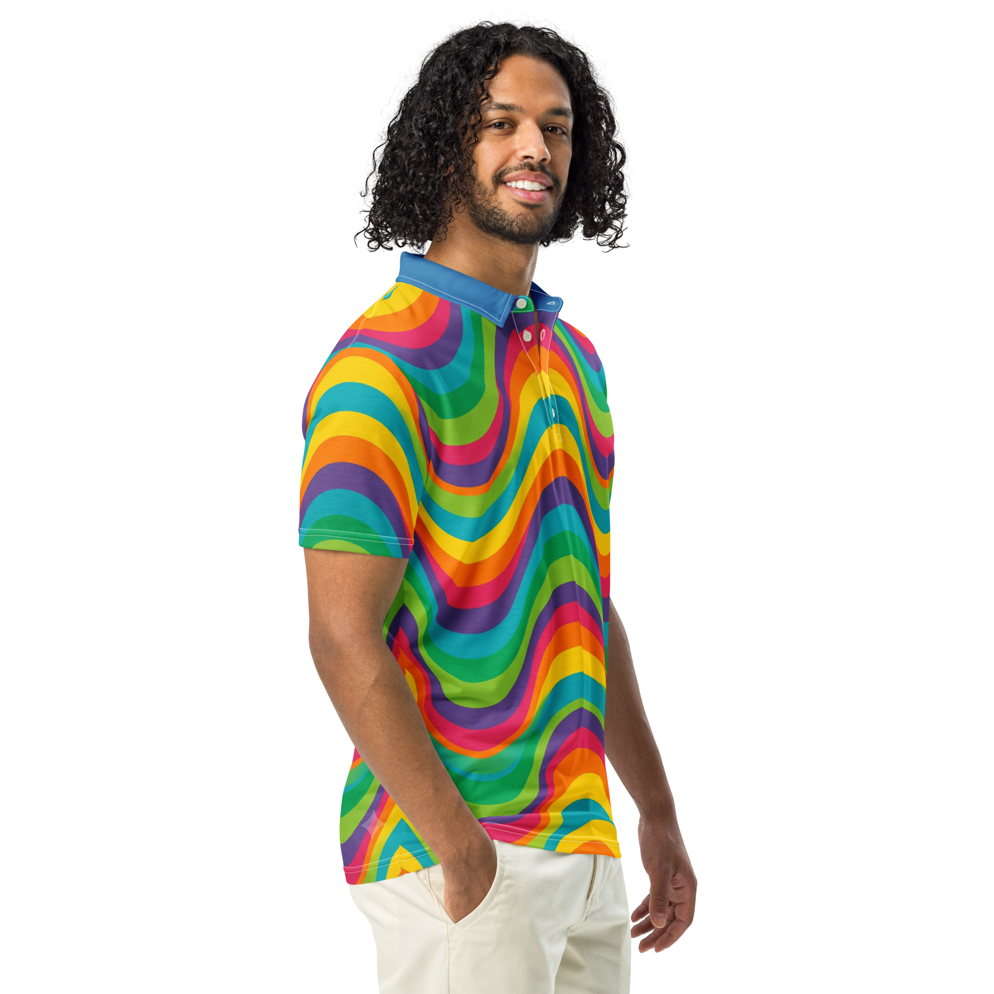 Neon Green Flare Polo