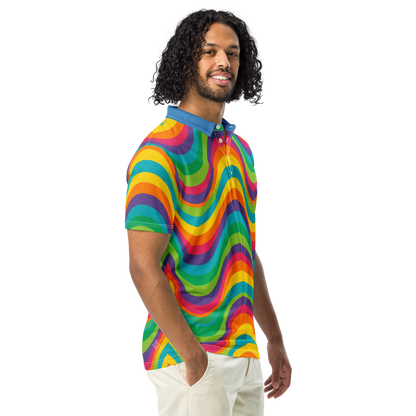 Neon Green Flare Polo