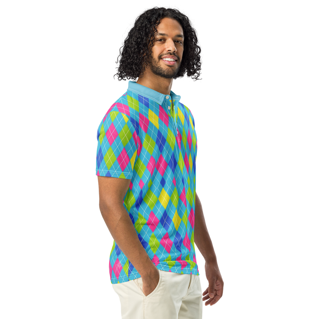 Cyber Cyan Wave Polo