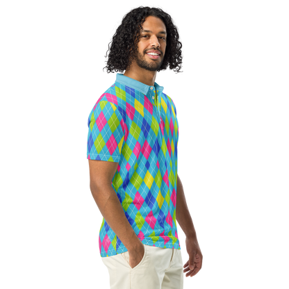 Cyber Cyan Wave Polo