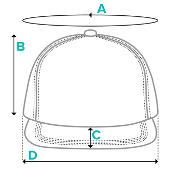 Golf Rope Cap Sizing Diagram